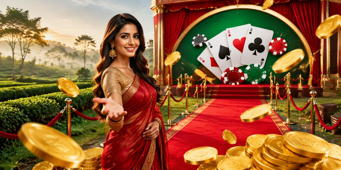 A Bangladeshi user playing Teen Patti at a tea garden in Bogura
