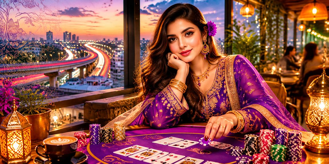 A Bangladeshi user playing Baccarat at an Eid festival in Gazipur