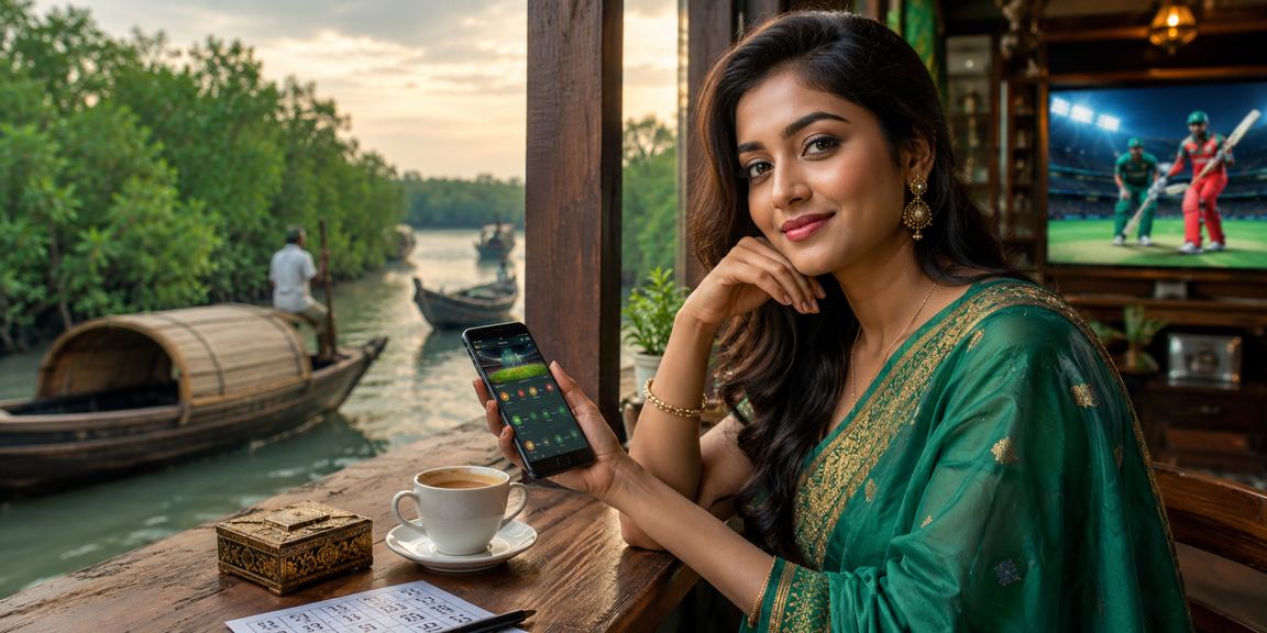 সুন্দরবনের পাশে ক্রিকেট বেটিং প্রোমোশন দেখছেন বাংলাদেশি মডেল